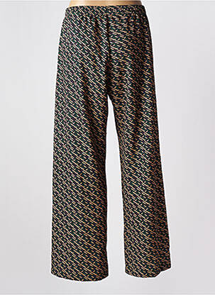 Pantalon drept țesătură crep mărime normală verde IMPERIAL femeie