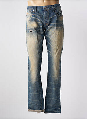 Blugi cu croială dreaptă efect uzat decolorat mărime normală albastru R.D.D (ROYAL DENIM DIVISION) bărbat