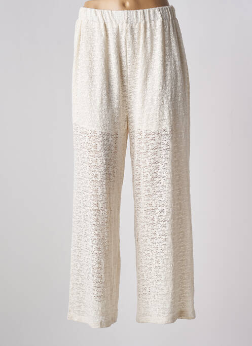 Pantalon drept bej LA MAISON PAR MOLLY BRACKEN femeie