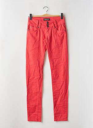 Pantalon slim talie joasă talie joasă roșu MADONNA femeie