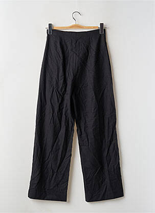 Pantalon drept talie cu cleme talie înaltă negru MANGO femeie