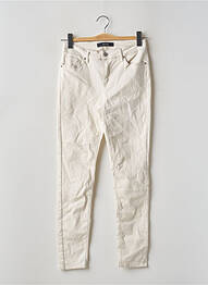 Pantalon slim țesătură poplin mărime normală bej VERO MODA femme