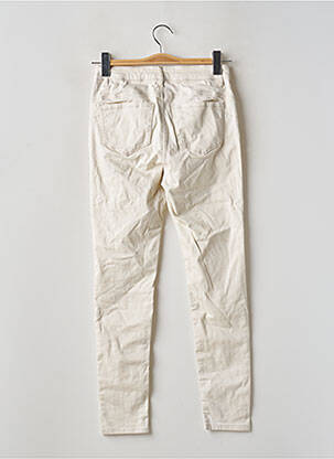 Pantalon slim țesătură poplin mărime normală bej VERO MODA femeie