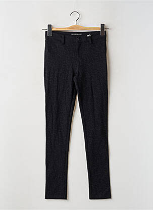 Pantalon slim talie înaltă negru GUESS fată