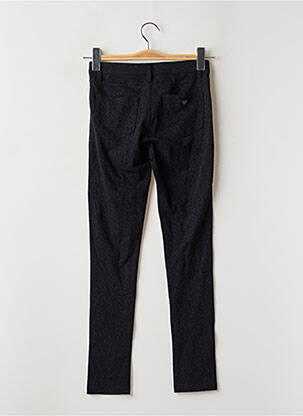 Pantalon slim talie înaltă negru GUESS fată
