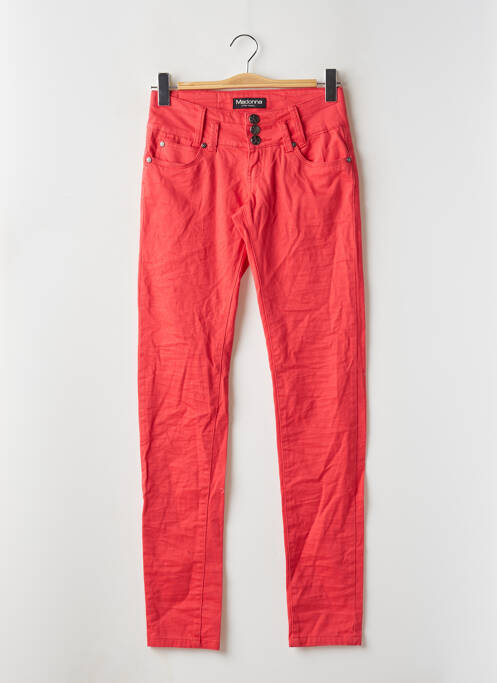 Pantalon slim roșu MADONNA femeie