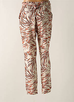 Pantalon slim talie elastică bej GARCIA femeie