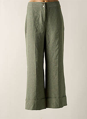Pantalon evazat buzunare verde AMELIE & AMELIE femeie