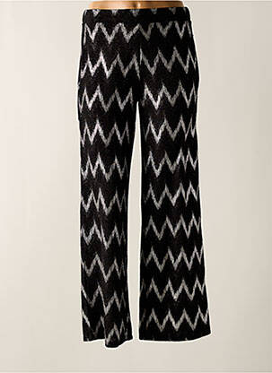 Pantalon evazat talie elastică negru ONLY femeie