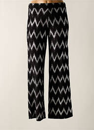 Pantalon evazat talie elastică negru ONLY femeie