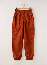 Pantalon cargo talie elastică portocaliu VANS femme