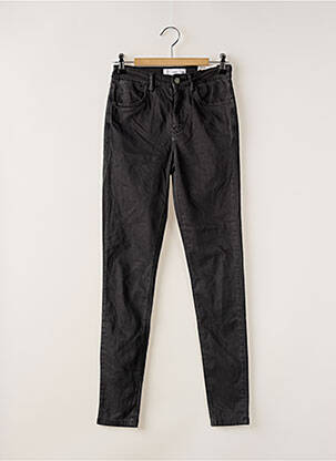 Pantalon slim conic negru MANGO femeie