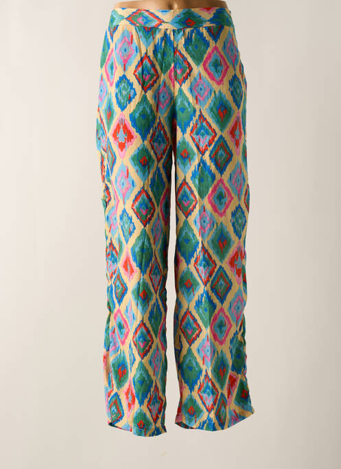 Pantalon drept verde GOLD & SILVER femeie