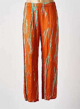 Pantalon drept portocaliu BELLA JONES femeie