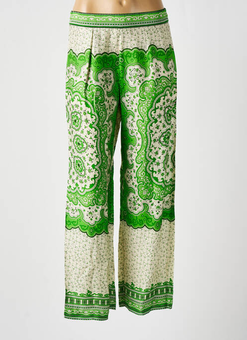 Pantalon larg verde BELLA JONES femeie
