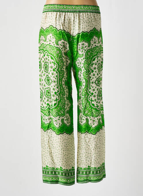 Pantalon larg verde BELLA JONES femeie