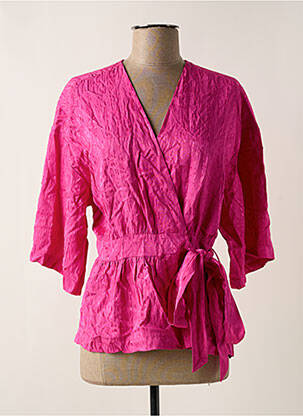 Jachete kimono guler petrecut roz ASTRID BLACK LABEL femeie