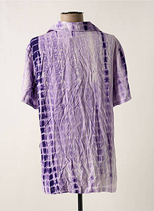 Cămașă croială dreaptă mâneci scurte violet CEMI BY CÉLINE femeie