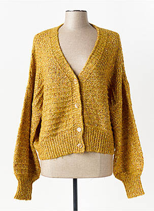 Vestă cu mâneci lungi galben MOLLY BRACKEN femeie