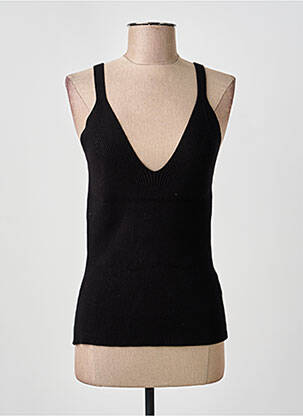 Top elasticitate fără mâneci negru ASTRID BLACK LABEL femeie