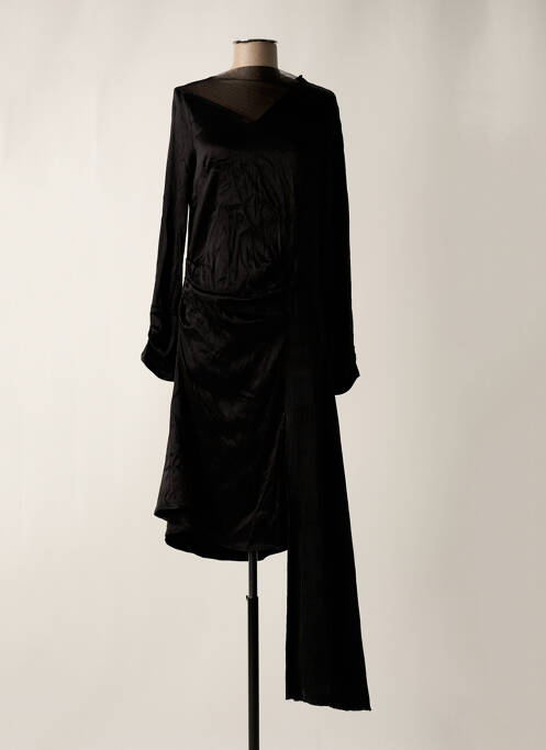 Rochie midi negru AYSEGÜL ÖL femeie