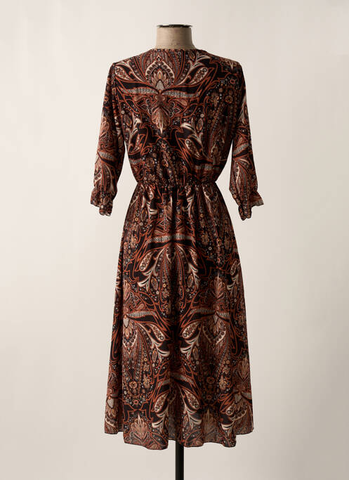 Rochie midi maro HAILYS femeie