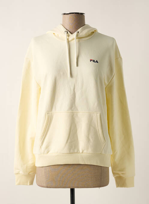 Hanorac cu glugă galben FILA femeie