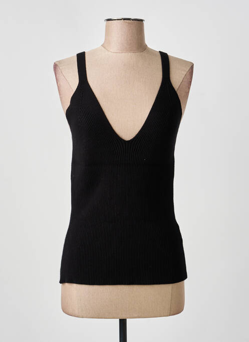 Top elasticitate fără mâneci negru ASTRID BLACK LABEL femme