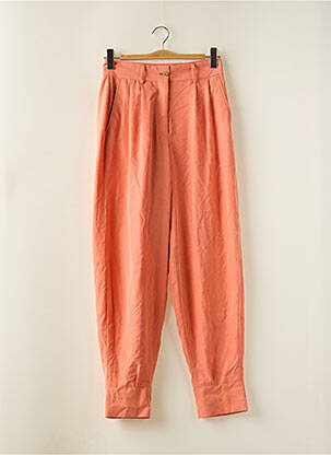 Pantalon drept talie cu cleme talie înaltă portocalie DEUX. BY ELINE DE MUNCK femeie