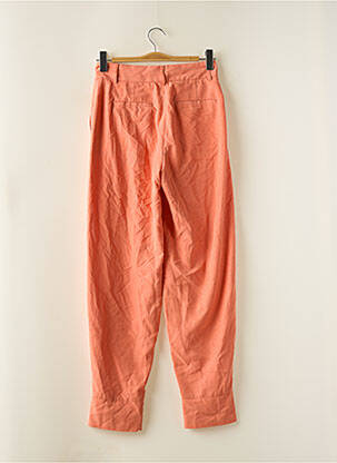 Pantalon drept talie cu cleme talie înaltă portocalie DEUX. BY ELINE DE MUNCK femeie