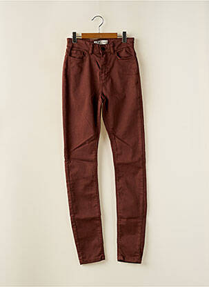 Pantalon slim maro JDY femeie