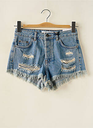 Șort țesătură denim talie înaltă albastru SUBDUED femeie