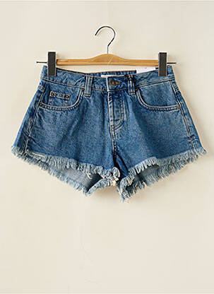 Șort țesătură denim talie înaltă albastru SUBDUED femeie