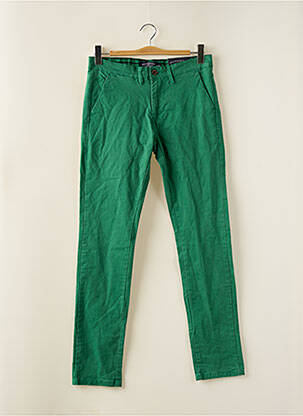 Pantalon chino elasticitate mărime normală verde BRUCE & BUTLER  bărbat