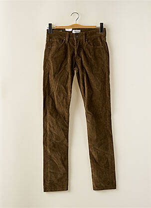 Pantalon slim țesătură catifea mărime normală maro JACK & JONES bărbat