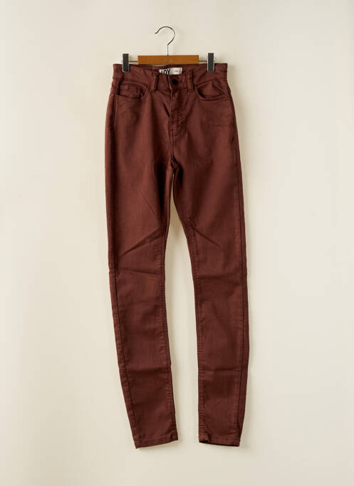 Pantalon slim maro JDY femeie