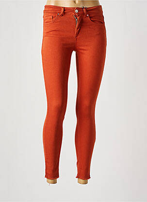Pantalon slim portocaliu ONLY femeie