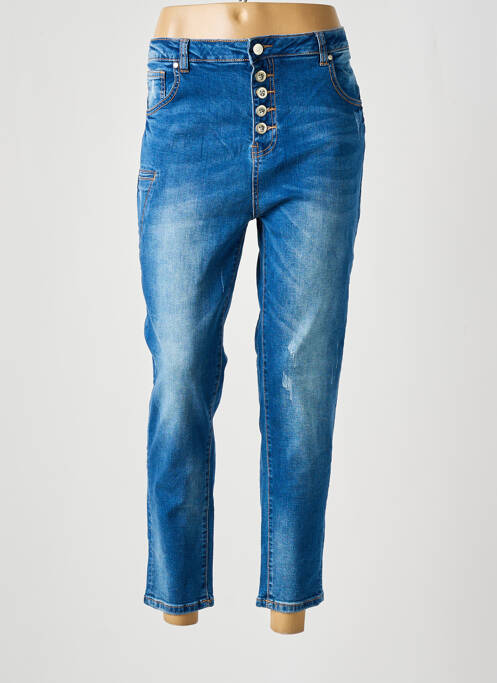 Blugi cu croială slim albastru ASTRID BLACK LABEL femeie