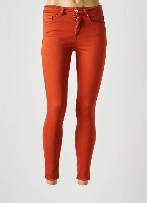 Pantalon slim portocaliu ONLY femeie