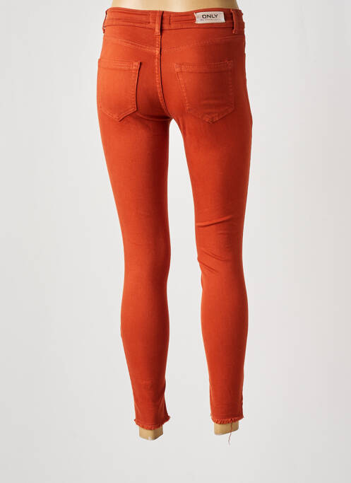 Pantalon slim portocaliu ONLY femeie