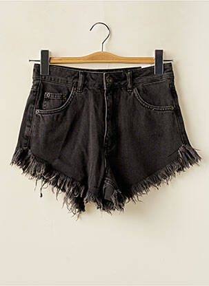 Șort țesătură denim negru SUBDUED femeie
