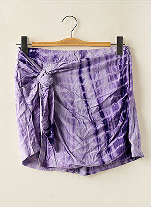 Fustă pantaloni scurți croială dreaptă violet CEMI BY CÉLINE femeie