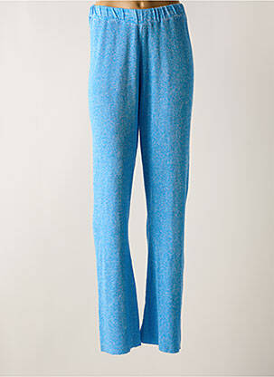 Pantalon drept talie elastică albastru ASTRID BLACK LABEL femeie