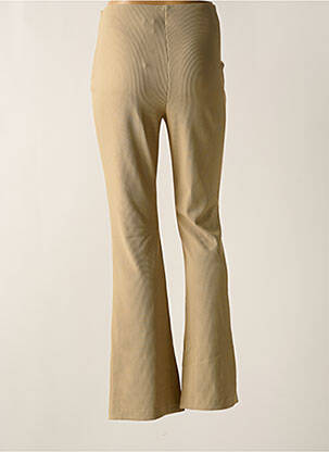 Pantalon drept talie elastică bej ONLY femeie