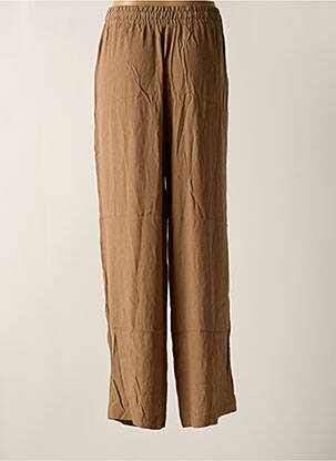Pantalon drept talie elastică maro OPUS femeie