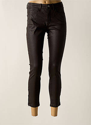Pantalon slim conic maro OPUS femeie