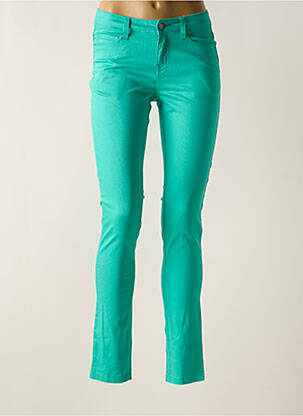 Pantalon slim albastru PIECES femeie