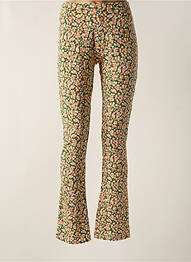 Pantalon drept talie elastică verde ONLY femeie