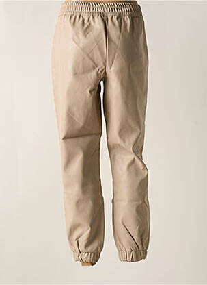 Pantalon drept talie elastică bej JACQUELINE RIU femeie