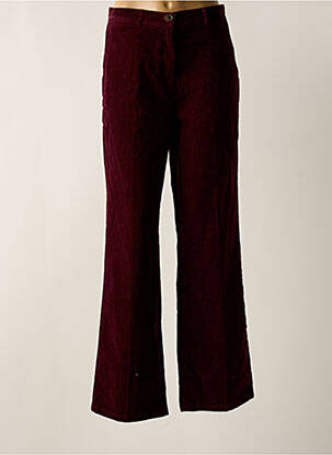 Pantalon drept închidere cu fermoar sub clapetă cu nasturi violet LE FABULEUX MARCEL DE BRUXELLES femeie
